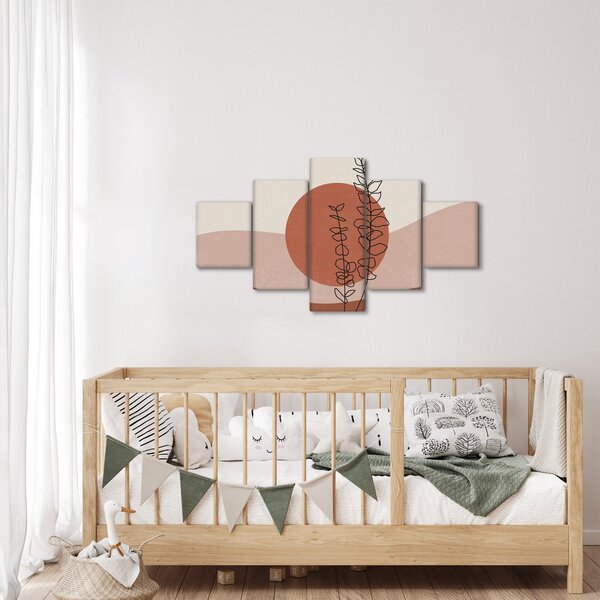 Obraz - Boho leaves N⁰1 (125x70 cm)