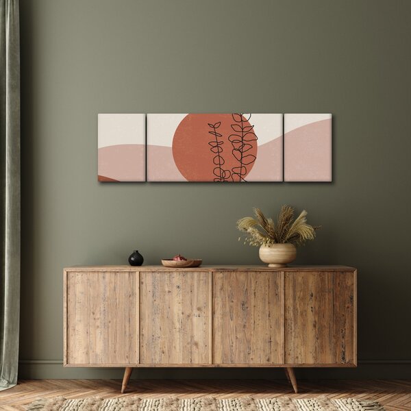 Obraz - Boho leaves N⁰1 (170x50 cm)