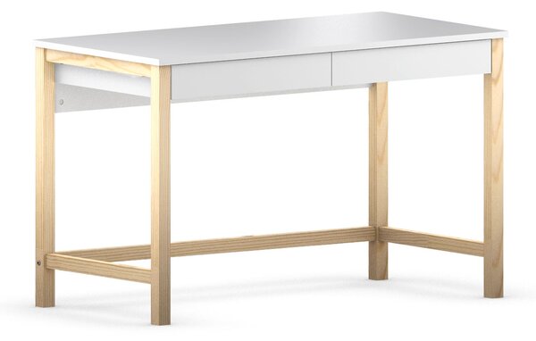 Drewniane biurko Inelo X11 120x60 cm - białe