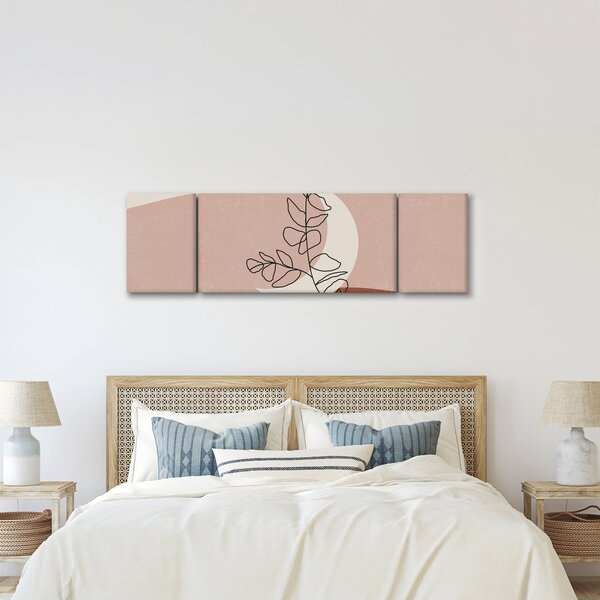 Obraz - Boho leaves N⁰2 (170x50 cm)
