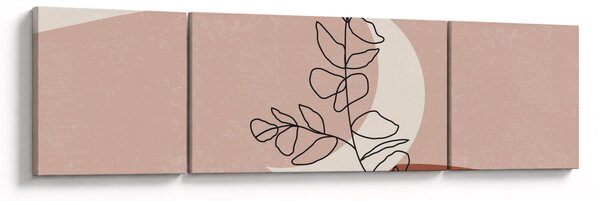 Obraz - Boho leaves N⁰2 (170x50 cm)