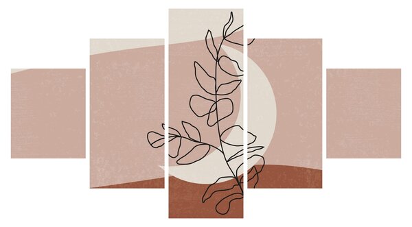 Obraz - Boho leaves N⁰2 (125x70 cm)