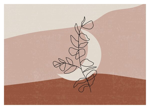 Obraz - Boho leaves N⁰2 (70x50 cm)