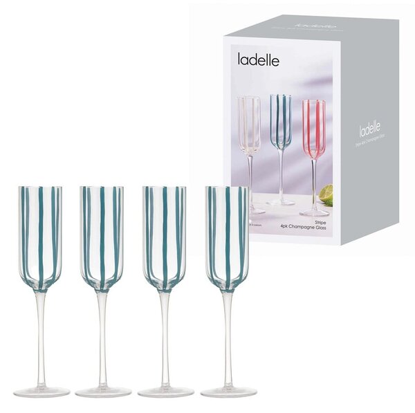 Kieliszki do szampana zestaw 4 szt. 180 ml Stripe – Ladelle