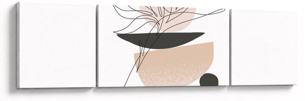 Obraz - Line art flowers N⁰1 (170x50 cm)
