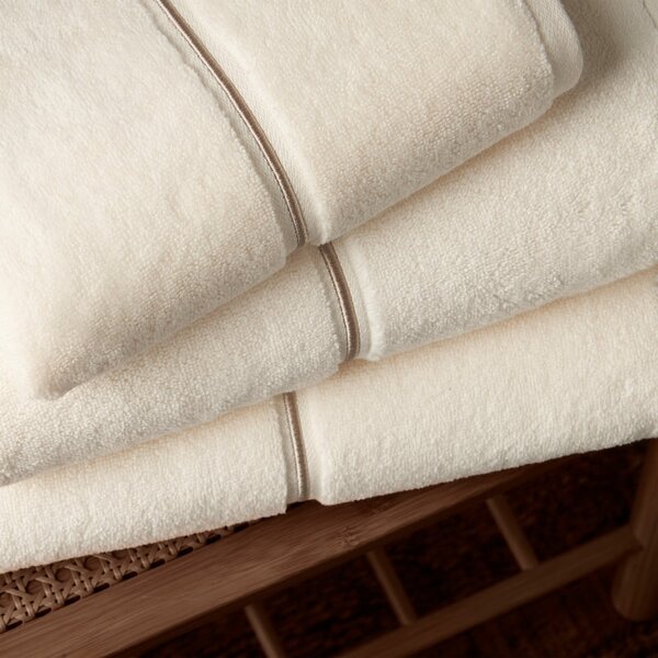 Beżowy bawełniany ręcznik frotte 50x85 cm Zero Twist – Bianca