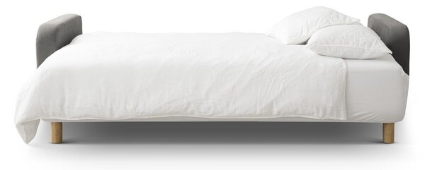 Szara rozkładana sofa ze schowkiem 231 cm Elen – Micadoni