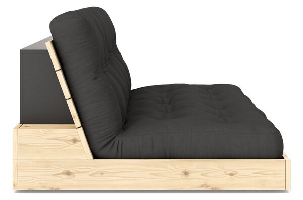 Ciemnoszara rozkładana sofa 196 cm Base – Karup Design