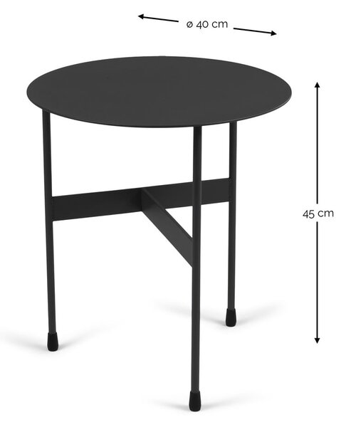 Metalowy okrągły stolik ø 40 cm Mira – Spinder Design