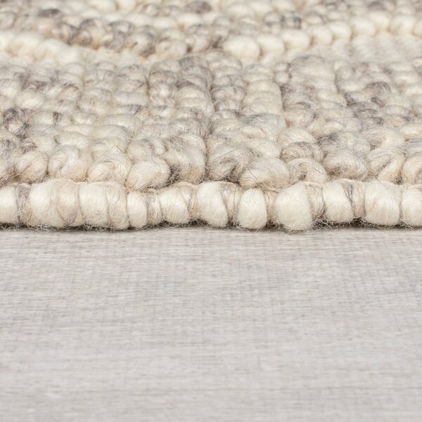 Szary chodnik z mieszanki wełny tkany ręcznie 60x230 cm Minerals Diamond – Flair Rugs