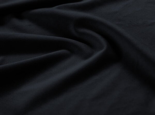 Ciemnoniebieskie tapicerowane łóżko dwuosobowe ze schowkiem ze stelażem 140x200 cm Campi – Cosmopolitan Design