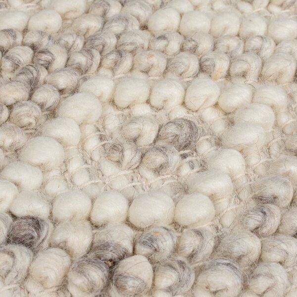 Szary chodnik z mieszanki wełny tkany ręcznie 60x230 cm Minerals Diamond – Flair Rugs