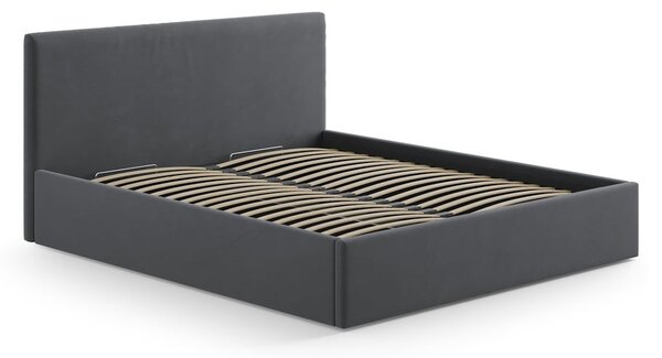 Szary tapicerowany zagłówek 150,5x100 cm Remo – Micadoni