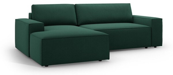 Zielony rozkładany narożnik (lewostronny) Jodie – Micadoni Home