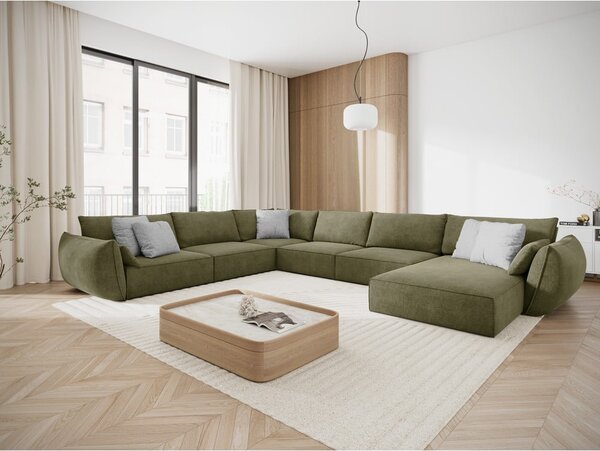 Zielony narożnik (lewostronny) Vanda – Mazzini Sofas