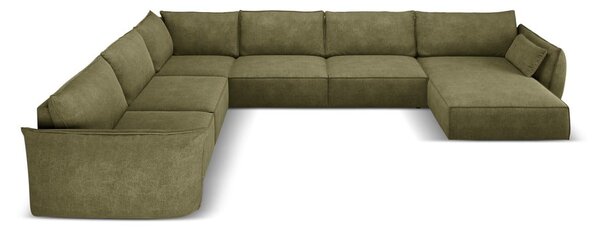 Zielony narożnik (lewostronny) Vanda – Mazzini Sofas