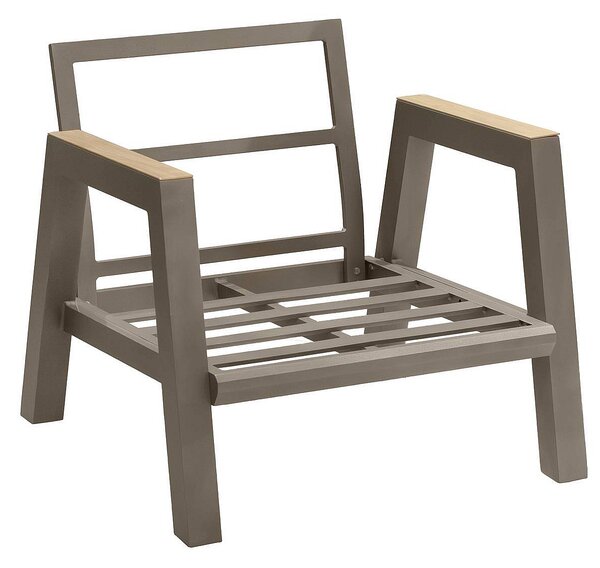 Zestaw aluminiowy HELIOS dla 5 osób (szaro-brązowy)