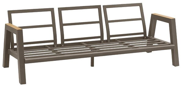 Zestaw aluminiowy HELIOS dla 5 osób (szaro-brązowy)