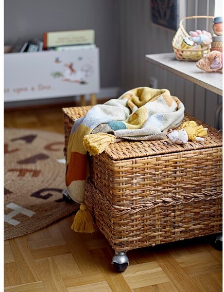 Okrągły dywan z juty w naturalnym kolorze ø 130 cm Dinne – Bloomingville Mini