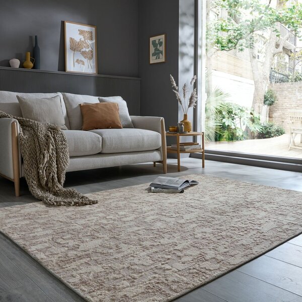 Szarobeżowy dywan odpowiedni do prania 78x150 cm Connely – Flair Rugs