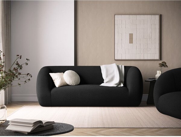 Ciemnoszara sofa z materiału bouclé 210 cm Essen – Cosmopolitan Design