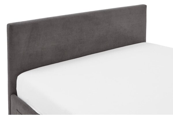 Antracytowe tapicerowane łóżko dziecięce bez stelaża 90x200 cm Cool – Meise Möbel
