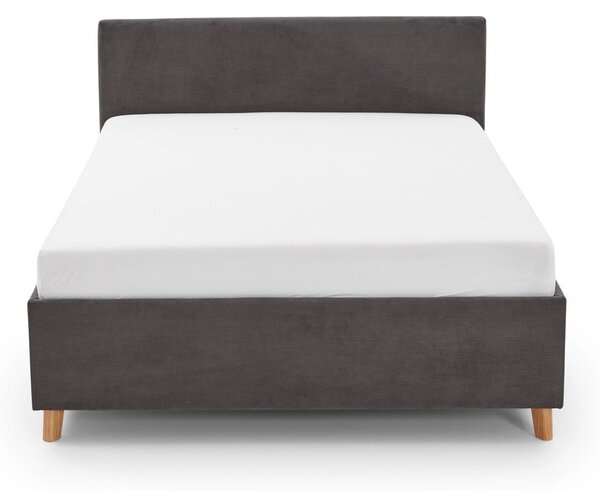 Antracytowe tapicerowane łóżko dziecięce bez stelaża 90x200 cm Cool – Meise Möbel