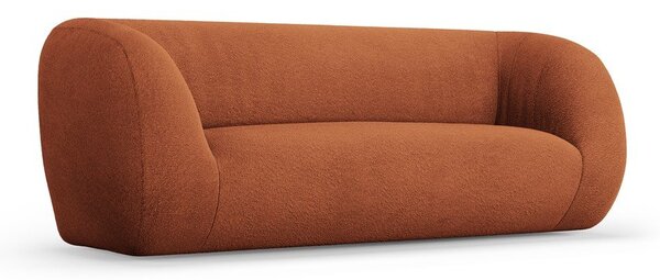 Pomarańczowa sofa z materiału bouclé 210 cm Essen – Cosmopolitan Design