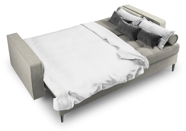 Jasnoszara rozkładana sofa Milo Casa Santo