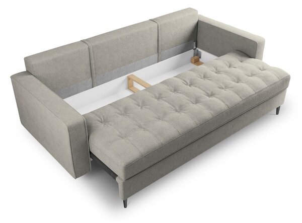 Jasnoszara rozkładana sofa Milo Casa Santo