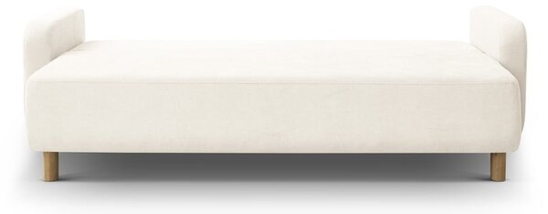 Kremowa rozkładana sofa ze schowkiem 231 cm Elen – Micadoni