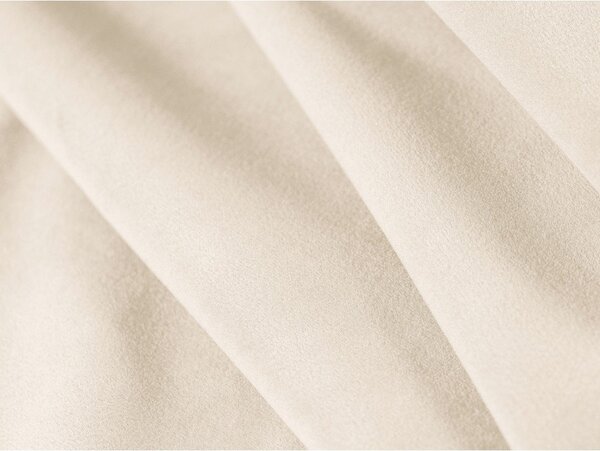 Kremowa aksamitna rozkładana/ze schowkiem sofa 262 cm Tonale – Cosmopolitan Design