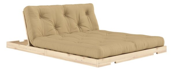 Jasnobrązowa rozkładana sofa 145 cm Flip – Karup Design