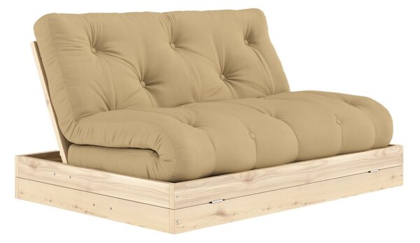 Jasnobrązowa rozkładana sofa 145 cm Flip – Karup Design