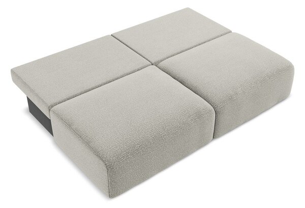 Jasnoszara rozkładana/ze schowkiem sofa 216 cm Kalena – Makamii