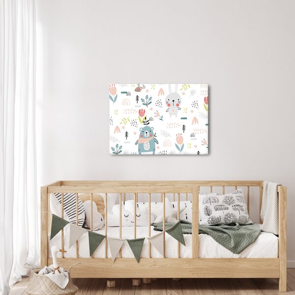 Obraz - Zwierzęta na łące (70x50 cm)