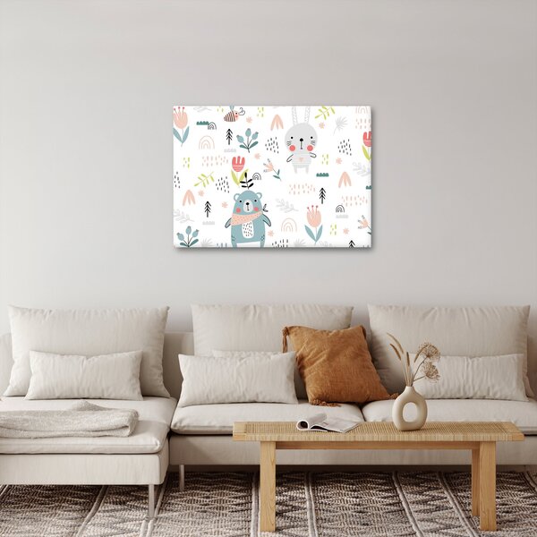 Obraz - Zwierzęta na łące (70x50 cm)