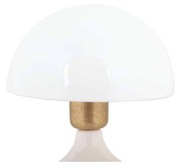 Biała lampa stołowa z metalowym kloszem (wysokość 23 cm) Binc – Leitmotiv