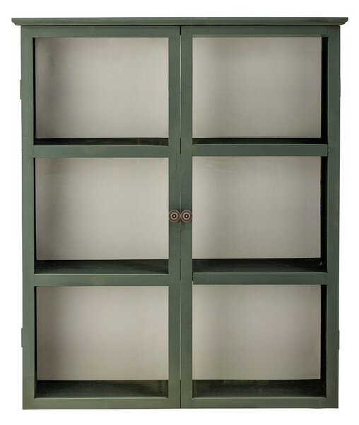 Szara witryna z litego drewna jodłowego wisząca 85x100x25 cm Tone – Bloomingville