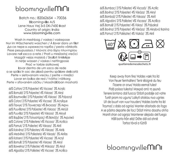 Koc dziecięcy z bawełny z recyklingu 130x160 cm Memmo – Bloomingville Mini