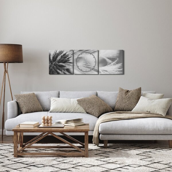 Obraz - Mlecz (z zegarem) (90x30 cm)