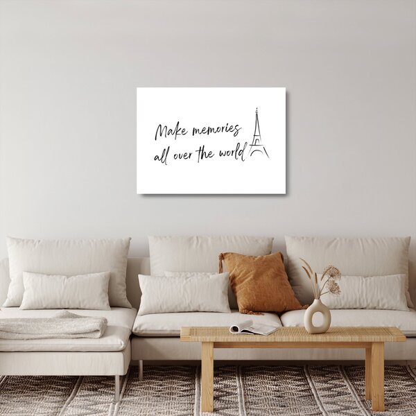 Obraz na szkle - Twórz wspomnienia (70x50 cm)