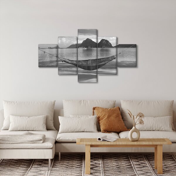 Obraz - Hamak na plaży (125x70 cm)