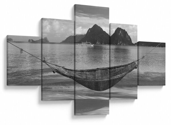 Obraz - Hamak na plaży (125x70 cm)