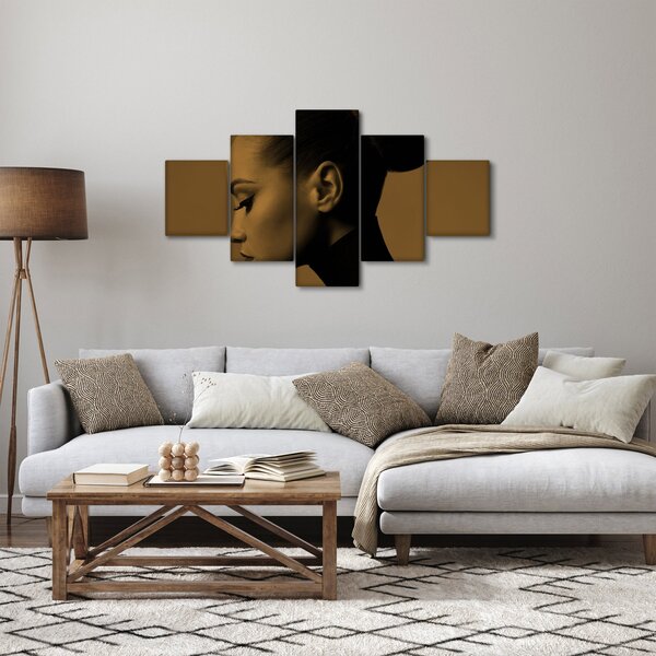 Obraz - Kobieta z profilu (125x70 cm)