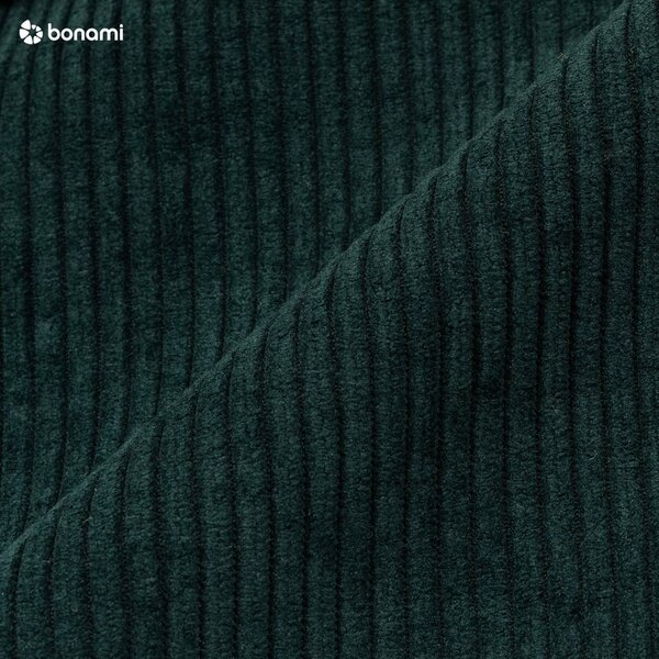 Sofa rozkładana ze sztruksową tapicerką Karup Design Folk Raw/Dark Green