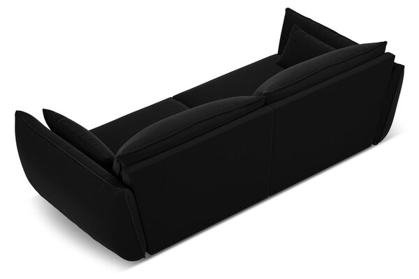 Czarna aksamitna sofa 208 cm Vanda – Mazzini Sofas