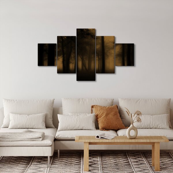Obraz - Ciemny las (125x70 cm)