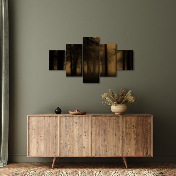 Obraz - Ciemny las (125x70 cm)