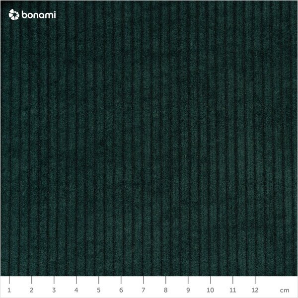 Sofa rozkładana ze sztruksową tapicerką Karup Design Folk Raw/Dark Green